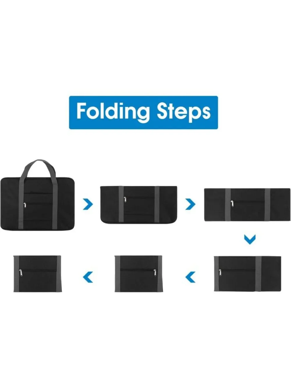 Airline Approved Foldable Duffle Bag 40L - Packable Travel Bag for Men & Women